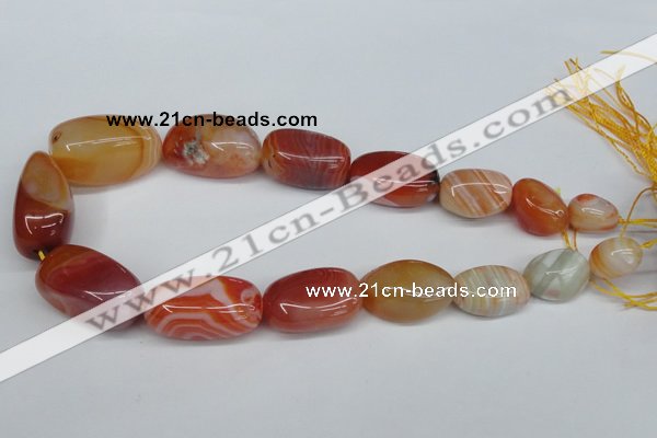 CNG92 15.5 inches 12*16mm - 20*30mm nuggets agate gemstone beads