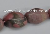 CNG94 15.5 inches 12*14mm - 20*35mm nuggets rhodochrosite gemstone beads