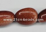 CNG96 15.5 inches 12*18mm - 20*30mm nuggets goldstone gemstone beads