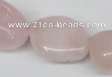 CNG97 15.5 inches 10*18mm - 18*25mm nuggets rose quartz gemstone beads