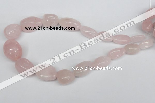 CNG97 15.5 inches 10*18mm - 18*25mm nuggets rose quartz gemstone beads