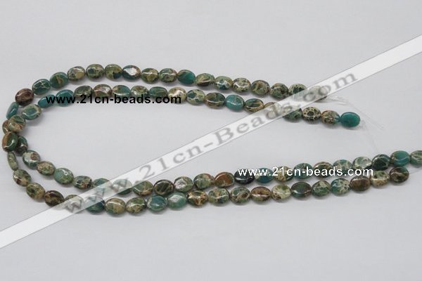 CNI10 16 inches 8*10mm oval natural imperial jasper beads wholesale