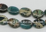 CNI11 16 inches 10*14mm oval natural imperial jasper beads wholesale