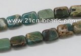 CNI14 16 inches 8*10mm rectangle natural imperial jasper beads wholesale