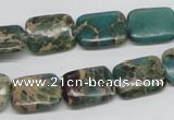 CNI15 16 inches 12*16mm rectangle natural imperial jasper beads wholesale