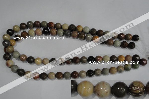 CNI203 15.5 inches 10mm round imperial jasper beads wholesale