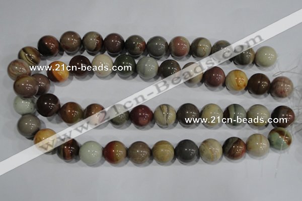 CNI206 15.5 inches 16mm round imperial jasper beads wholesale
