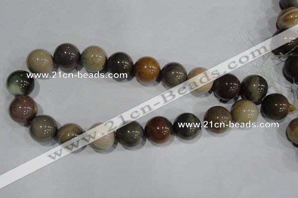 CNI207 15.5 inches 18mm round imperial jasper beads wholesale