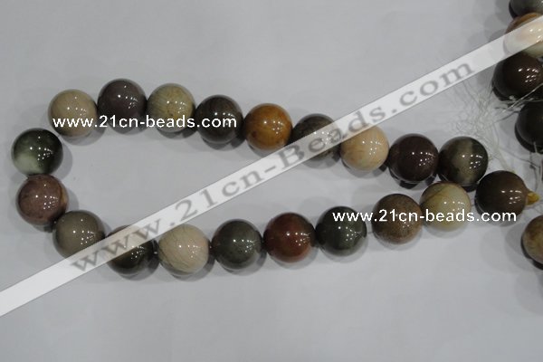 CNI208 15.5 inches 20mm round imperial jasper beads wholesale