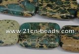 CNI28 15.5 inches 20*30mm rectangle natural imperial jasper beads