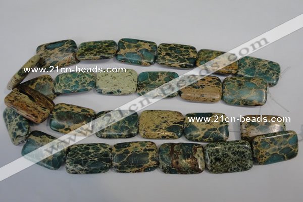 CNI28 15.5 inches 20*30mm rectangle natural imperial jasper beads