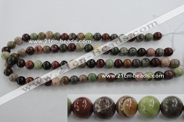 CNI303 15.5 inches 10mm round imperial jasper beads wholesale