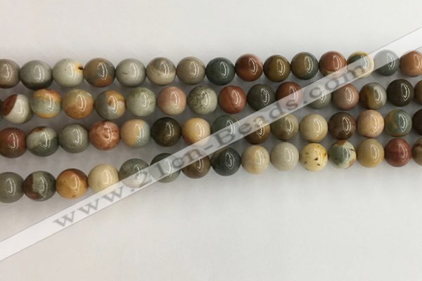 CNI370 15.5 inches 6mm round American picture jasper beads