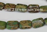 CNI40 15.5 inches 10*14mm rectangle natural imperial jasper beads