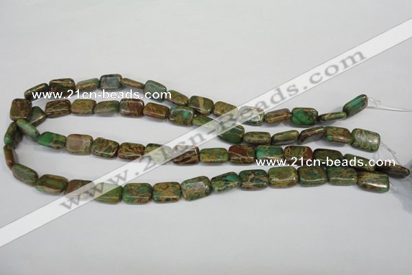 CNI40 15.5 inches 10*14mm rectangle natural imperial jasper beads