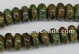 CNI46 15.5 inches 6*12mm rondelle natural imperial jasper beads