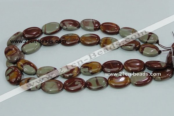 CNJ07 15.5 inches 18*25mm oval natural noreena jasper beads