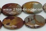 CNJ11 15.5 inches 18*25mm faceted oval natural noreena jasper beads