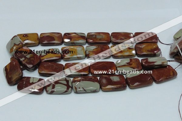 CNJ14 15.5 inches 22*30mm faceted rectangle natural noreena jasper beads