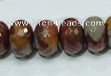 CNJ25 15.5 inches 12*18mm faceted rondelle natural noreena jasper beads