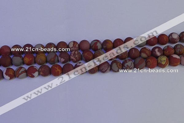 CNJ303 15.5 inches 10mm round matte noreena jasper beads wholesale