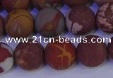 CNJ304 15.5 inches 12mm round matte noreena jasper beads wholesale