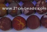 CNJ305 15.5 inches 14mm round matte noreena jasper beads wholesale