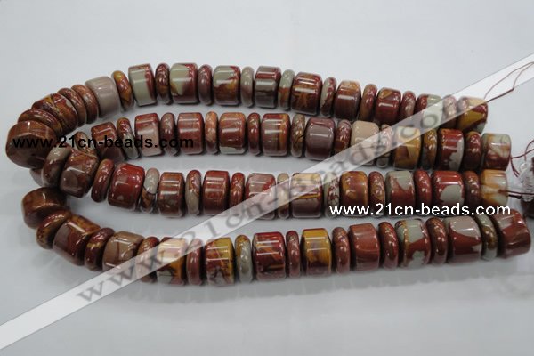 CNJ31 15.5 inches 6*18mm & 12*18mm rondelle noreena jasper beads