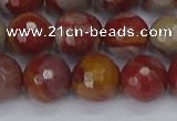 CNJ312 15.5 inches 12mm faceted round noreena jasper beads