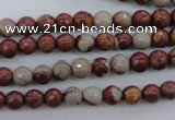 CNJ36 15.5 inches 6mm faceted round noreena jasper beads