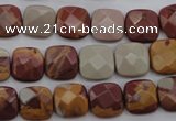 CNJ58 15.5 inches 12*12mm faceted square noreena jasper beads