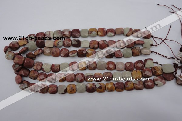 CNJ58 15.5 inches 12*12mm faceted square noreena jasper beads