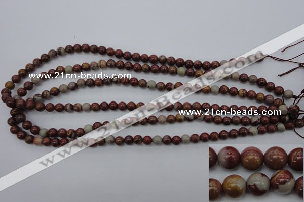 CNJ66 15.5 inches 6mm round noreena jasper beads wholesale