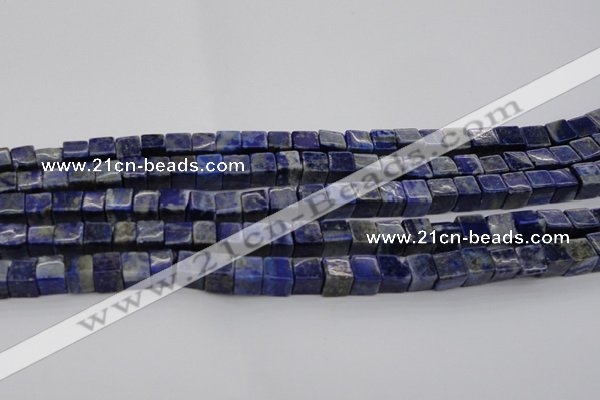 CNL1100 15.5 inches 6*6mm cube lapis lazuli gemstone beads