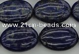 CNL1122 15.5 inches 18*25mm oval lapis lazuli gemstone beads