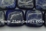 CNL1130 15.5 inches 18*18mm square lapis lazuli gemstone beads