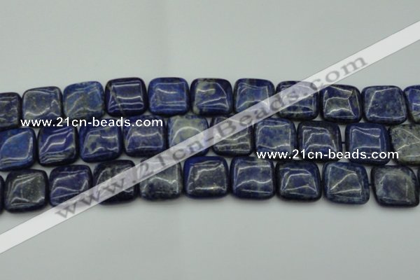 CNL1130 15.5 inches 18*18mm square lapis lazuli gemstone beads