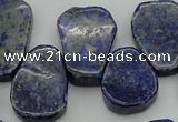 CNL1153 Top drilled 15*20mm - 18*25mm freeform lapis lazuli beads