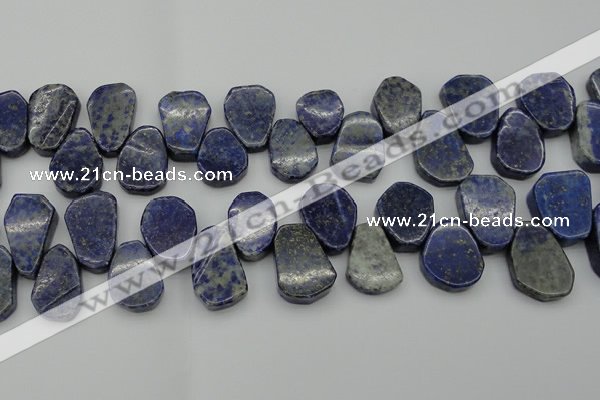 CNL1153 Top drilled 15*20mm - 18*25mm freeform lapis lazuli beads