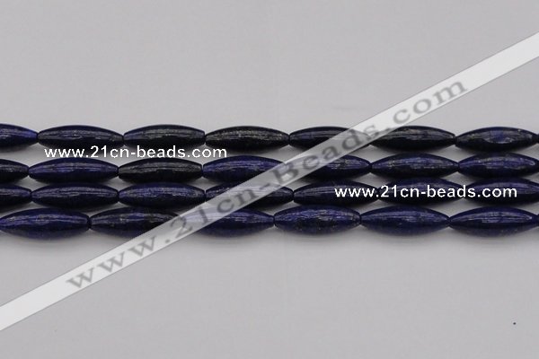 CNL1159 15.5 inches 10*30mm rice lapis lazuli gemstone beads