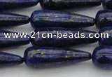 CNL1161 15.5 inches 10*30mm teardrop lapis lazuli gemstone beads