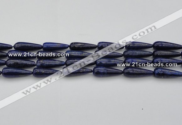 CNL1161 15.5 inches 10*30mm teardrop lapis lazuli gemstone beads