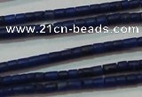 CNL1202 15.5 inches 0.8*1mm tube natural lapis lazuli beads