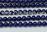 CNL1251 15.5 inches 4mm round natural lapis lazuli beads