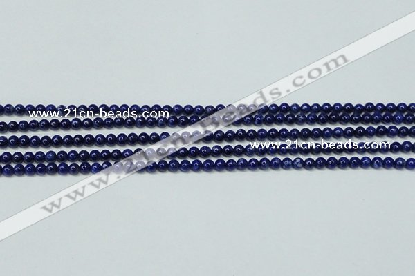 CNL1251 15.5 inches 4mm round natural lapis lazuli beads