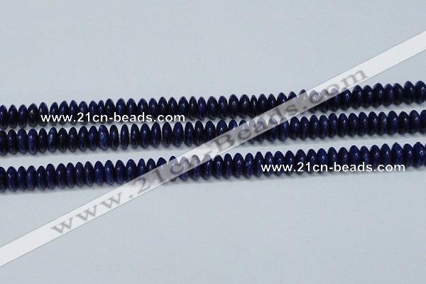 CNL1262 15.5 inches 4*10mm rondelle natural lapis lazuli beads