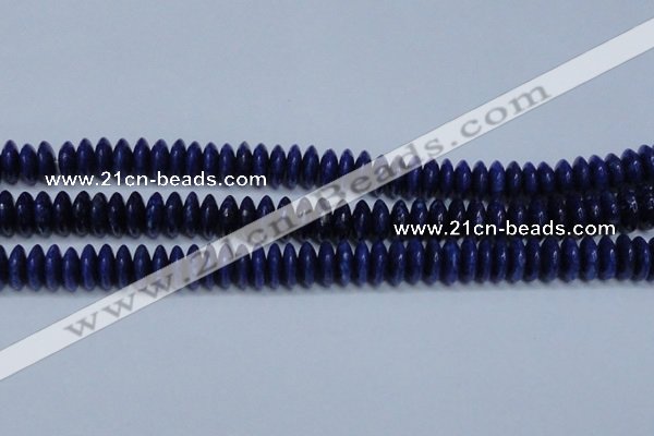 CNL1263 15.5 inches 5*12mm rondelle natural lapis lazuli beads