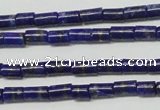 CNL1269 15.5 inches 3*6mm tube natural lapis lazuli beads