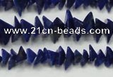 CNL1273 15.5 inches 4*6mm - 5*8mm pyramid natural lapis lazuli beads