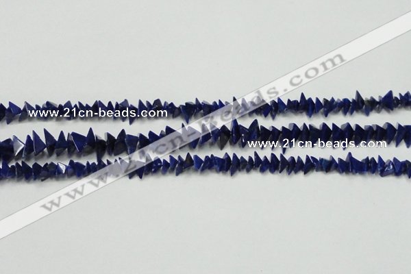 CNL1273 15.5 inches 4*6mm - 5*8mm pyramid natural lapis lazuli beads